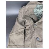 Vintage Military Overcoat Double-Breasted Wool