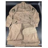 Vintage U.S. Army Khaki Uniform Set Size 16 X 34