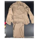 Vintage Military Khaki Uniform Set Size 36T 34