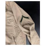 Vintage Military Khaki Uniform Set Size 36T 34