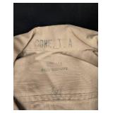 Vintage Military Khaki Utility Shirt Cone T.A. Mfg No 8405-230-4095
