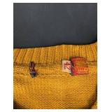 Vintage Collegiate Chenille Sweater Size 42