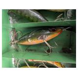 Vintage South Bend & Shakespeare Fishing Tackle Box Mixed Lot