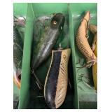 Vintage South Bend & Shakespeare Fishing Tackle Box Mixed Lot