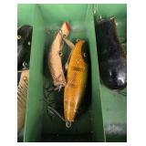 Vintage South Bend & Shakespeare Fishing Tackle Box Mixed Lot
