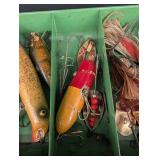 Vintage South Bend & Shakespeare Fishing Tackle Box Mixed Lot