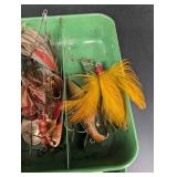 Vintage South Bend & Shakespeare Fishing Tackle Box Mixed Lot