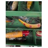 Vintage South Bend & Shakespeare Fishing Tackle Box Mixed Lot