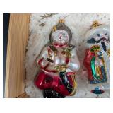 Russian Collection Hand Blown Glass Ornaments (Lot of 6)