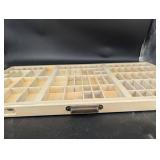 Vintage Wooden Compartment Organizer Tray