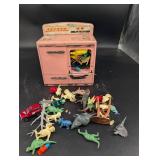 Vintage Pretty Maid Toy Stove Mixed Lot With Dinosaur Figures