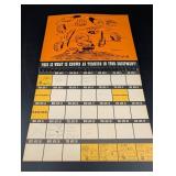 Vintage Peanuts 1968 Day Book Desk Calendar