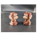 Vintage Japan Ceramic Pig Figurines Pair