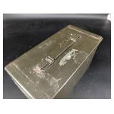 Vintage Military Ammo Can Metal Storage Box