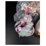 Christmas Ornament Mixed Lot Boxed Set & Loose Glass Ornaments
