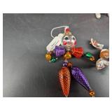Christmas Ornament Mixed Lot Fish Rabbit Clown Snowman Angel