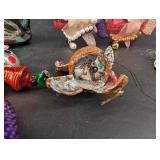 Christmas Ornament Mixed Lot Fish Rabbit Clown Snowman Angel