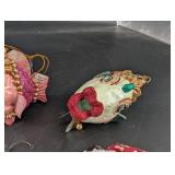 Christmas Ornament Mixed Lot Fish Rabbit Clown Snowman Angel