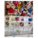 Vintage Christmas Ornament Assortment in Foam Trays