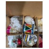 Vintage Glass Christmas Ornaments Assortment (Lot of 40)