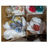 Vintage Glass Christmas Ornaments Assortment (Lot of 40)
