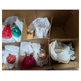 Vintage Glass Christmas Ornaments Assortment (Lot of 40)