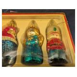 Glass Christmas Ornament Set (Lot of 5)