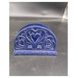 Vintage Wilton Heart Napkin Holder
