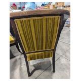 Pair of Curved Armchairs With Upholstered Seats
