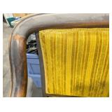 Pair of Curved Armchairs With Upholstered Seats