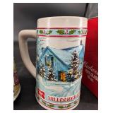 Budweiser & Miller High Life Beer Drinkware Set (Lot of 3)
