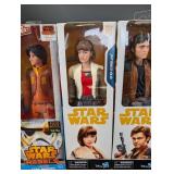 Star Wars Figure Set of 4 Ezra Bridger Qi'Ra Han Solo & Rey