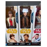 Star Wars Figure Set of 4 Ezra Bridger Qi'Ra Han Solo & Rey