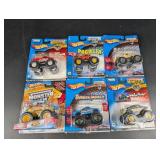 Hot Wheels Monster Jam Carded Vehicles Lot of 6
