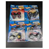 Hot Wheels Monster Jam Monster Trucks (Lot of 4)