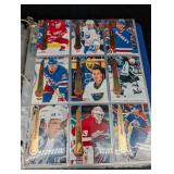 Pinnacle Hockey Insert Card Binder Mixed Lot