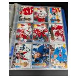 Vintage Hockey Trading Card Binder Mixed Lot