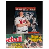 Vintage Baseball Yearbook, Sports Illustrated & Minnesota Twins Yearbooks (Lot of 3)