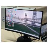 Dell 24 Curved Gaming Monitor w/ Stand & Box Tested Powers On