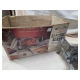 Rival Chrome Electric Slicer Vintage Countertop Food Slicer w/ Box