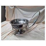 Round Stainless Steel Chafing Dish Buffet Server w/ Glass Lid Good