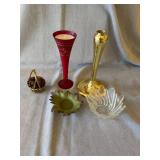 Mixed Decorative Candle Holders Brass Candlestick Glass Votive Lot