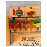 NOMA Bubble-Lites Vintage Christmas Light Bulbs w/ Box 10 Pc Asst