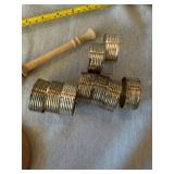 9 Metal Napkin Rings Deer Coaster Wood Honey Dipper Rustic Decor Lot