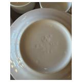 Pfaltzgraff White Acadia Cups & Saucers Set 11 Cups 12 Saucers