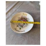 Norcrest Fine China 50th Anniversary Plate Cup Saucer Set B-510