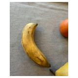Vintage MCM Faux Fruit Decor Lot 7 Pc Apples Pears Grapes Banana
