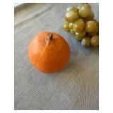 Vintage MCM Faux Fruit Decor Lot 7 Pc Apples Pears Grapes Banana