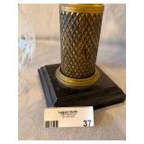 Antique Kerosene Oil Parlor Lamp Etched Chimney Glass Font 20in