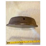 Antique Cast Iron Asbestos Sad Iron Base Pointed Oval 6.5in